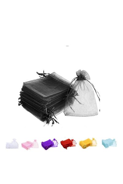 Generic 100 Pieces Organza Bags with Drawstrings | 9 X 12 cm Organza Bags for...