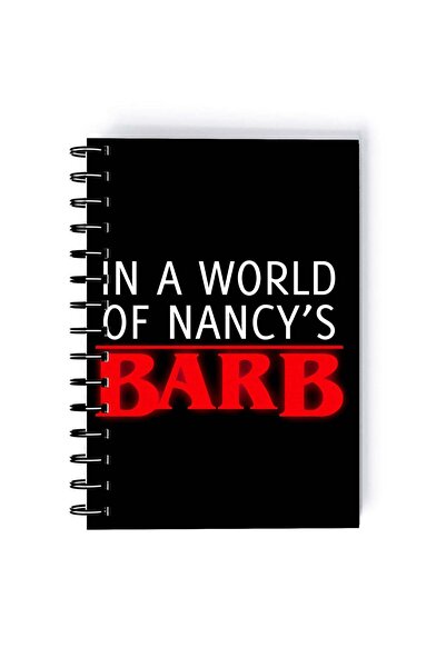 Generic Stranger Things Quote Printed Spiral A5 Notebook Yellow/Black