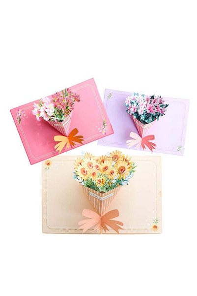 Generic 3D Pop Up Greeting Cards with Envelopes, Suitable for Mother's Day, T...