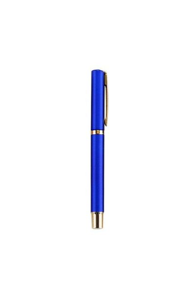 Generic Student ballpoint pen set, 1 box, luxurious blue/gold trim