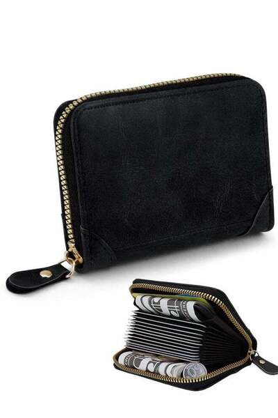 Generic Card Holder with Coin Compartment, Leather Holder with Lots of Space ...