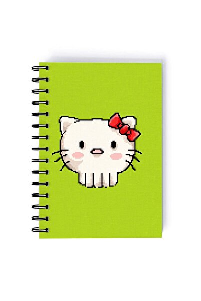 Generic Cute Cat Printed Rectangle Spiral A5 Notebook Multicolour