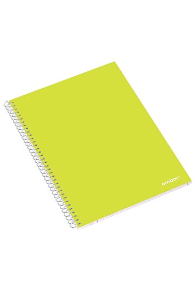 Generic 1-Piece A4 Size Single Lined Spiral Notebook Assorted Light Green