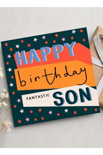 Generic Happy Birthday Son Greeting Card, Heartfelt Celebration Message from ...