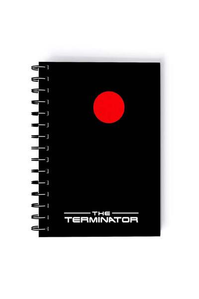 Generic The Terminator Robot Skull Printed Spiral A5 Notebook Pink/Black/Blue