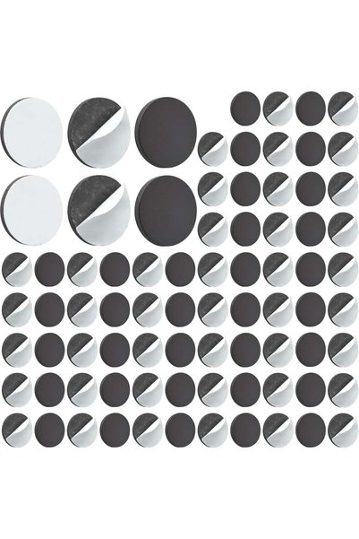 Generic Magnetic Dots with 3M Adhesive Backing, Strong Magnetic Circles Flat ...