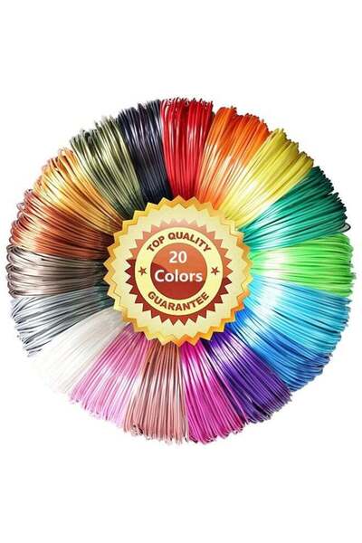 Generic PLA 3D Pen Filament, 20 Bright Colors(Random), 1.75mm Refills for 3D ...