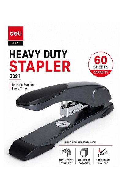 Generic 1-Piece Heavy Duty Stapler With 60 Sheet Capacity
