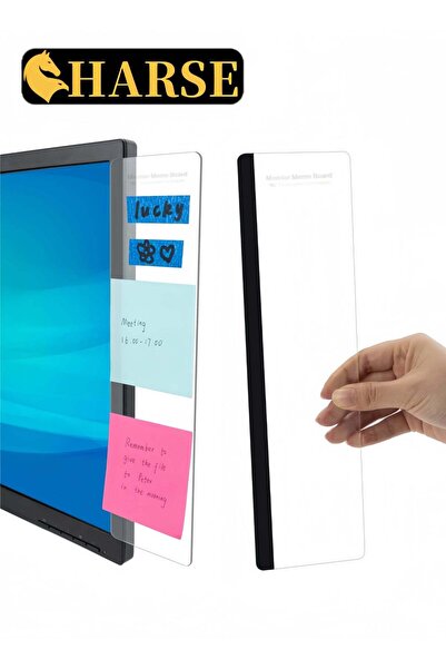 Generic 2PCS Computer Monitor Memo Boards – Office Desk Accessories, Sticky N...