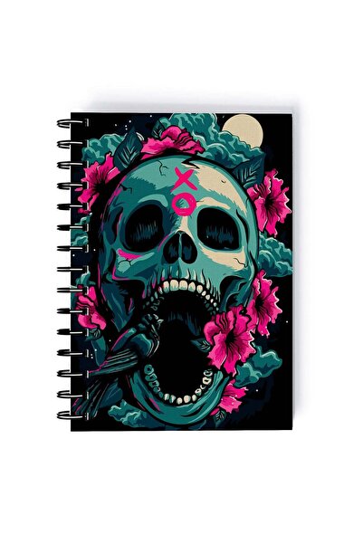 Generic Spiral A5 Notebook Black Undead Zombie