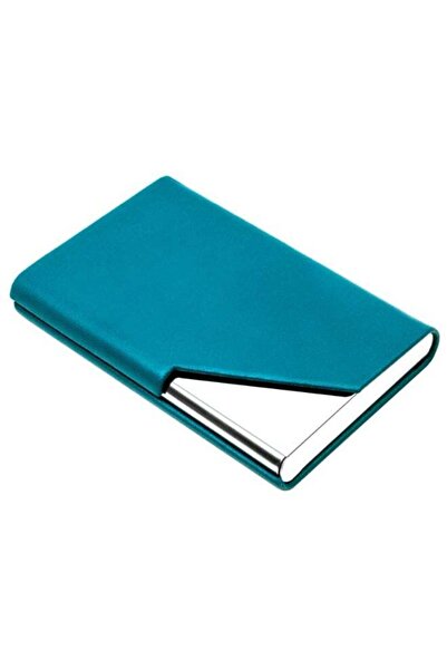 Generic Business Name Card Holder Luxury PU Leather & Stainless Steel Multi C...