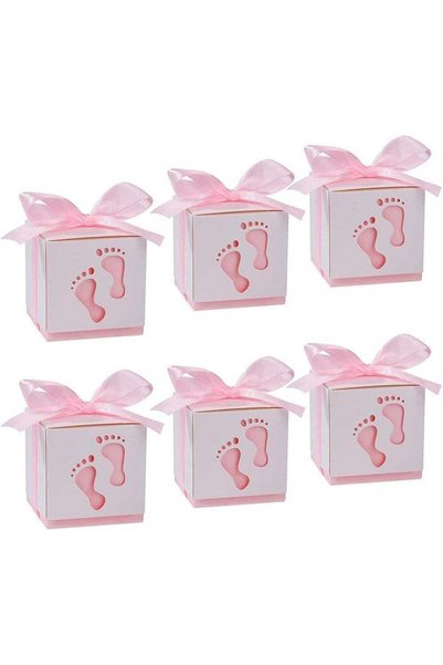 Generic 50 Pcs Gift Bags Candy Box 6 * 6 * 6cm Cute Creative Paper Boxes Holl...
