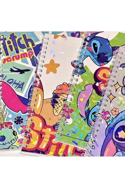 Generic Stitch Laser A5 Coil Notebook, Thick Version, 4 Notebooks Per Pack