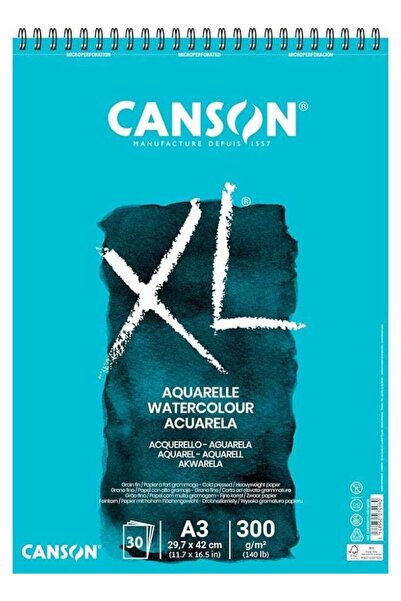 Generic CANSON XL SP 30 SH WATERCOLOUR A3 300G COLD PRESSED WHITE C400039171