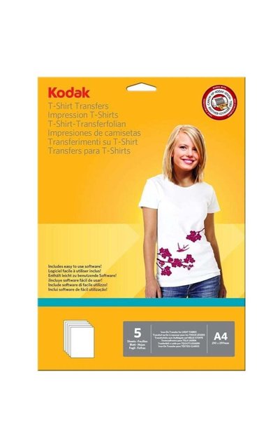 Generic Kodak A4 Light T-Shirt Transfer Paper (Sheet Of 5)