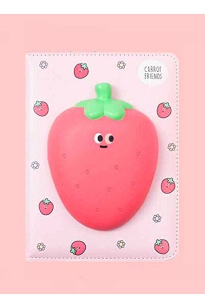 Generic Cute Memory Sponge Strawberry Pattern Diary Notebook School Office Wr...
