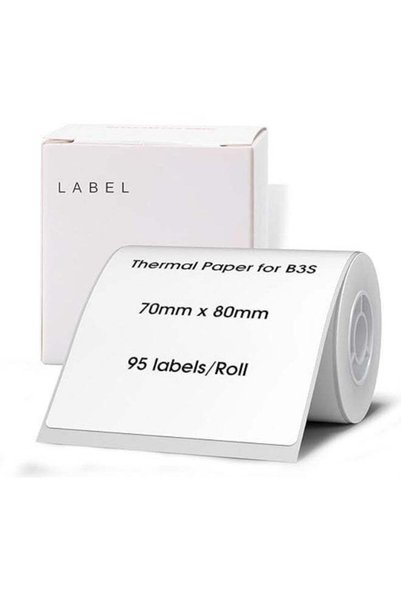 Generic NIIMBOT Labels for B3S Label Printer, 2.76''x3.15 (70x80mm) Thermal S...