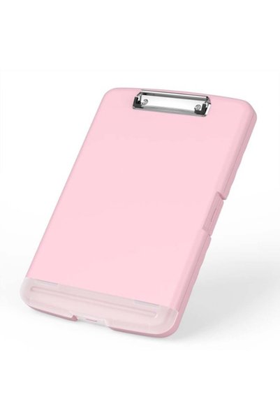 Generic Plastic Storage Clipboard with Pen Holder Heavy Duty Clip Side Openin...