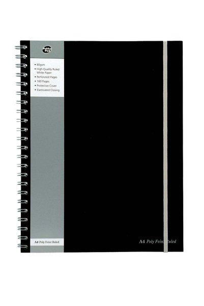 Generic A4 Size Lined Jotta Notebook With Elastic Closure And Perforated Shee...