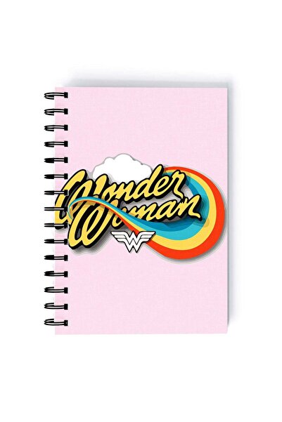Generic Spiral A5 Notebook Wonder Woman Themyscira Retro Logo Super Woman