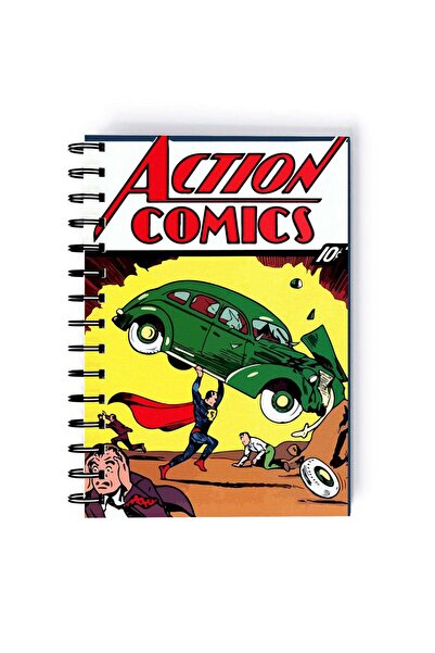 Generic Spiral A5 Notebook Superman Clark Kent Comic Strip Super Man