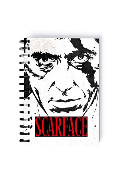 Generic Tony Montana Quote Printed Spiral A5 Notebook Grey/Black/Yellow