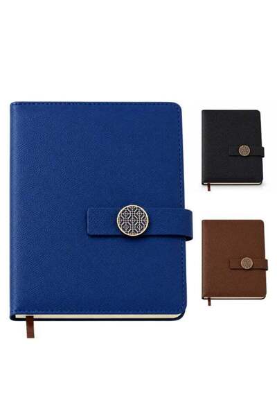 Generic Leather Journal Notebook with Magnetic Strap Closure – Premium PU Lea...