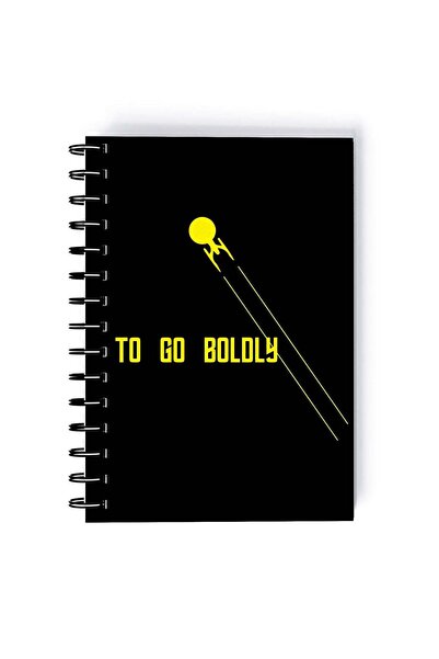 Generic Spock Face Printed Spiral A5 Notebook Blue/Black