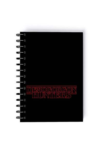 Generic Demogorgon Hunter Design Rectangle Spiral A5 Notebook Black/Red