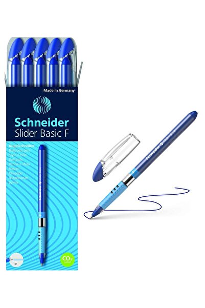 Generic 10-Piece Slider Basic F Ballpoint Pen Fine Tip Blue Ink