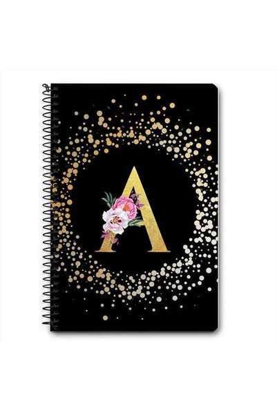 Generic Designer A5 Spiral Notebook Memo Notepad Journal - Custom Monogram In...