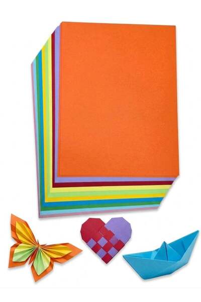 Generic A4 Colored Cardstock Paper 230gsm - 50 Sheets Pack with 10 Assorted C...