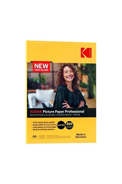 Generic Kodak Photo Paper Professional, 260GSM, Size A4, Pack of 20 Sheets, L...