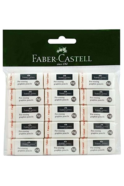 Generic 15-Piece PVC Free Eraser White