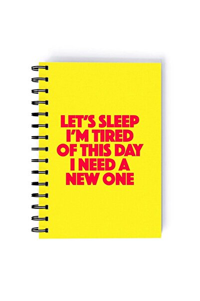 Generic Spiral A5 Notebook Sarcastic Motivational Quote Lets Sleep New Day Ye...