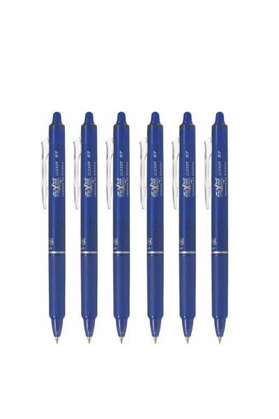 Generic 6-Piece Frixion Clicker Erasable Ball Pen 0.7mm Tip Blue Ink