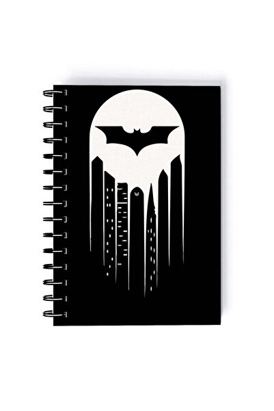 Generic Spiral A5 Notebook Batman Retro Comic Bat Logo Retro Comic