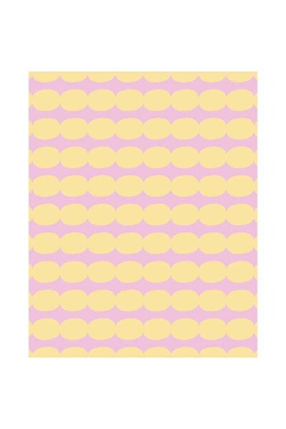 Generic Pebble Dot Wrapping Paper Roll - Light Fuchsia Pink and Blonde Gold