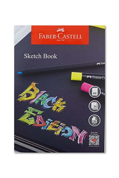 Generic A4 Size Black Edition Sketch Book 150gsm Thick Black Sheets