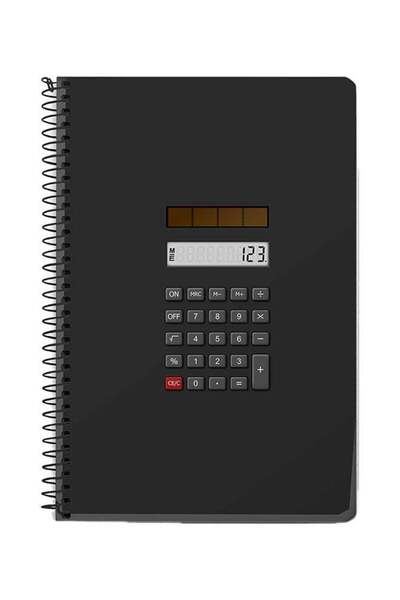 Generic Calc A5 Spiral Notebook Black