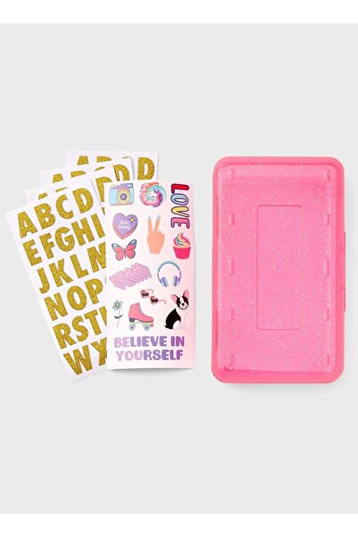 Generic Pink Glittered Pencil Case