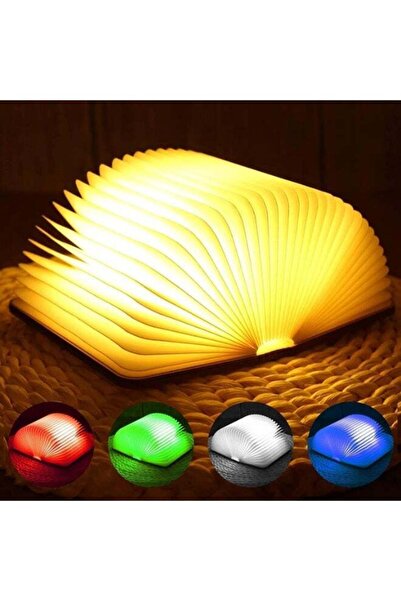 Generic Wooden Book Light, Novelty Folding Book Lamp, 5 Colors LED Night Ligh...