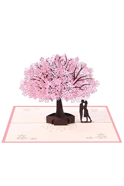 Generic 3D Card Wedding Anniversary Card Pop Up Card with Romantic Lovers Und...
