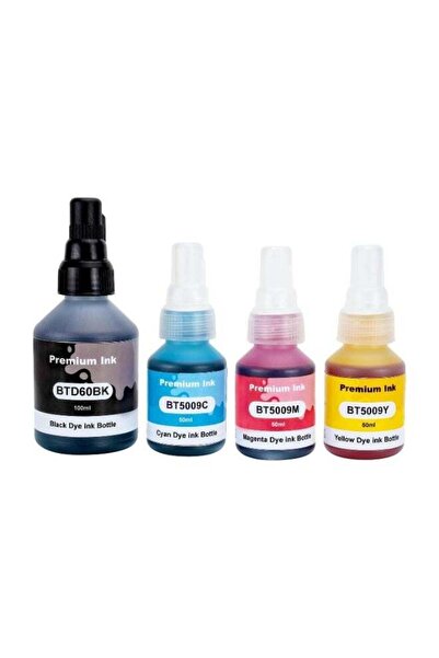 Generic Premium Ink BTD60 BT5000 for Brother Pack of 4 Black Cyan Magenta Yel...