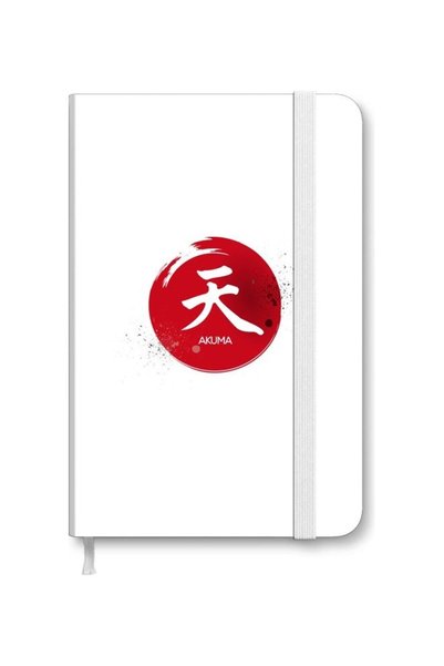 Generic Designer A5 Thick Hardcover Notebook - I Am Akuma White