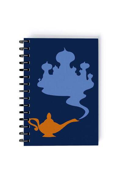 Generic Aladdin Quote Printed Spiral A5 Notebook Brown/White