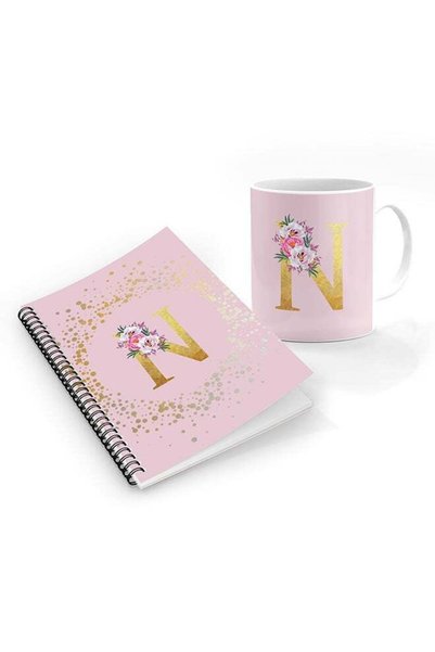 Generic Printed Coffee Mug + A5 Spiral Notebook Memo Personalised Combo Gift ...