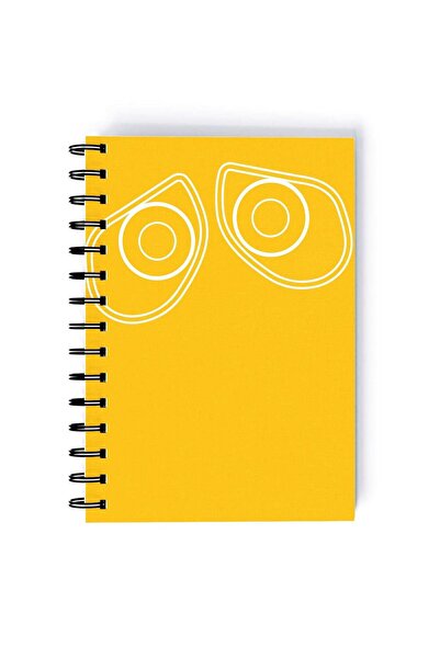 Generic Wall E Keep World Green Printed Spiral A5 Notebook Yellow/Beige