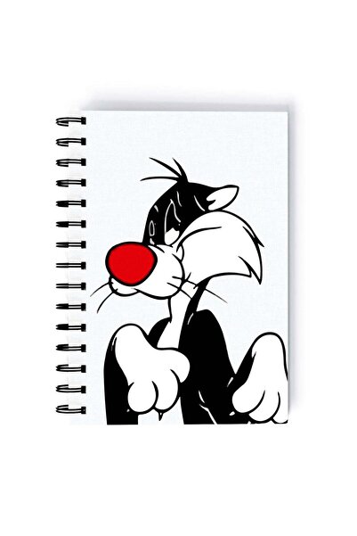Generic Spiral A4 Notebook Tweety Bird Looney Tunes Cat