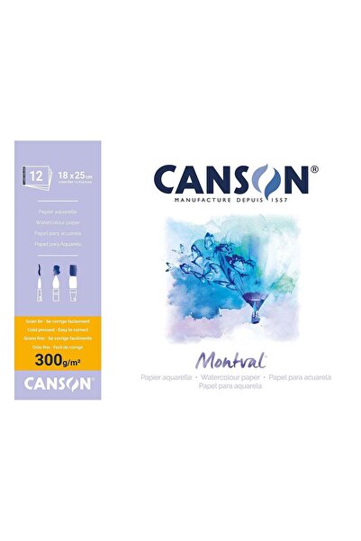 Generic Canson® Montval® Watercolour Paper Pad, 18 x 25cm, 300gsm, Cold Press...
